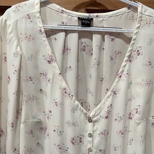 Floral Cream Women's Tunic